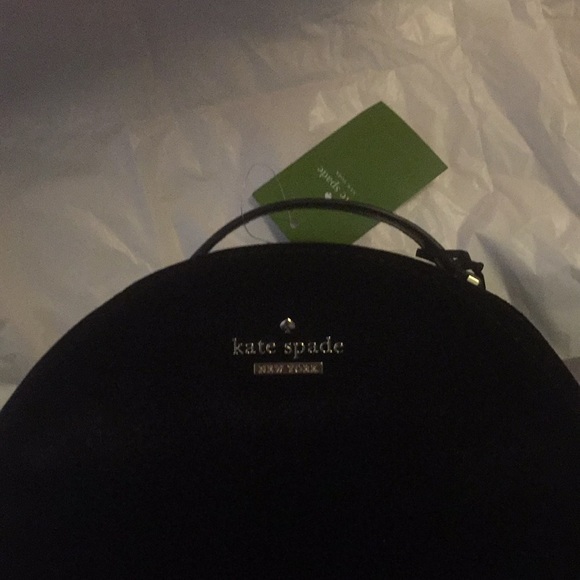 Kate Spade Sammi Dawn Place Velvet Black Backpack - Picture 2 of 4
